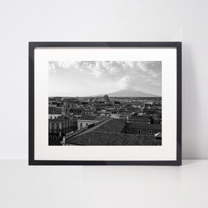 Catania Sicily Print Sicily Travel Poster Catania Landscape Print Sicily Wall Art Travel Gift Italy Home decor Catania Italy Sicily Art