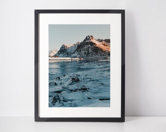 Norway Landscape Print Lofoten Norway Wall Art Arctic Photography Nordic Landscape Print Gift Norway Lofoten Photography Arctic Home Decor