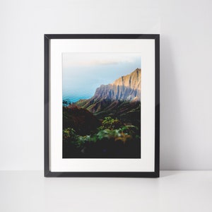 Pacific Island Wall Art Na Pali Coast Kauai Print Hawaii Travel Photography Gift Home Decor Hawaii Gift Summer Print Hawaiian Landscape Art
