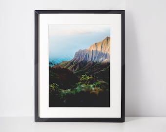 Pacific Island Wall Art Na Pali Coast Kauai Print Hawaii Travel Photography Gift Home Decor Hawaii Gift Summer Print Hawaiian Landscape Art