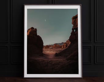 Utah Print Goblin Valley State Park National Park Print Utah Travel Photography Utah Landscape Art Utah State Park Print