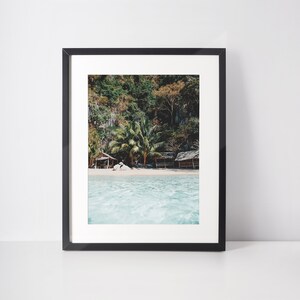 Tropical Island Wall Art Philippines Photography Coastal Beach Print Island Photo Print Southeast Asia Home Decor Turquoise Water Print