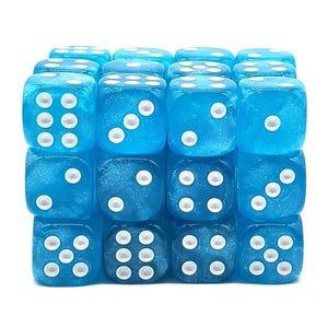 Galaxy - Arctic Shimmer 36ct 12mm D6 Dice Set