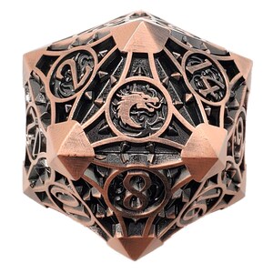 Gnome Forged - Ancient Bronze - Old School 23mm D20 Metal Die