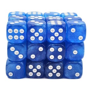 Galaxy - Blue Shimmer 36ct 12mm D6 Dice Set
