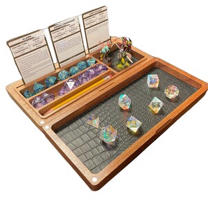 Dragon's Vault RPG Dice Case - Brown - Old School Dice