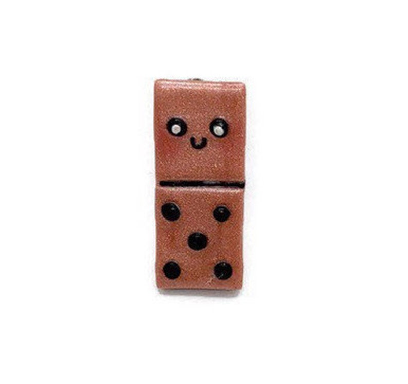 Domino pin brooch. Kawaii pin Etsy