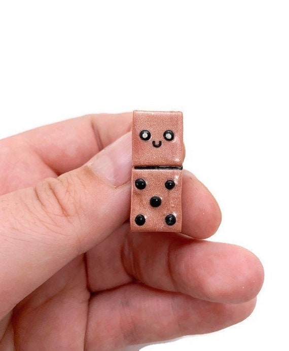 Domino pin brooch. Kawaii pin Etsy