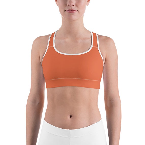 burnt orange sports bra