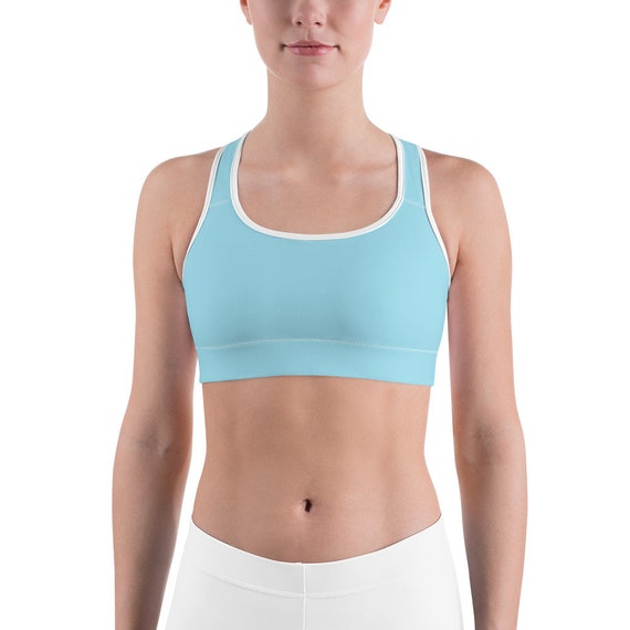 baby blue sports bra