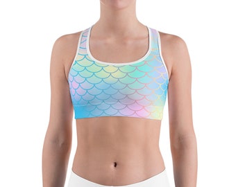 Mermaid Scale Sports bra