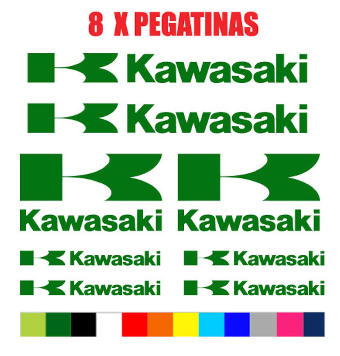 Kawasaki Sticker Set Etsy Australia