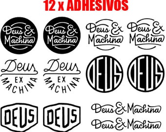 Kit 12 Stickers Deus Ex Machina