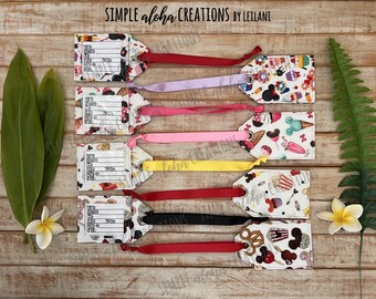 Disney & Pixar Designs / Personalized Identification Tags / Customized Travel Tags / Personalized with Name / Gift for Travel Lovers
