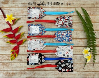 Star Wars Designs / Star Wars Fabric / Personalized Identification Tag / Customized Baggage Tag / Personalized with Name / Travel Gift Ideas