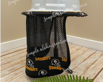 Football Designs / NFL Fabric / Safety Hat Neck Shade / Hard Hat Accessory  / Quick Dry Mesh / Football Fan / Gift for Construction Workers