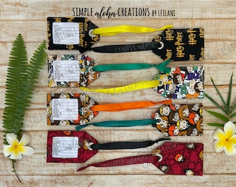 Harry Potter Designs / Hogwarts Fabric / Personalized Identification Tags / Customized Baggage Tags / Personalized with Name