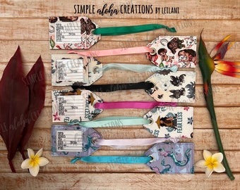 Disney & Pixar Designs / Personalized Identification Tags / Customized Travel Tags / Personalized with Name / Gift for Travel Lovers