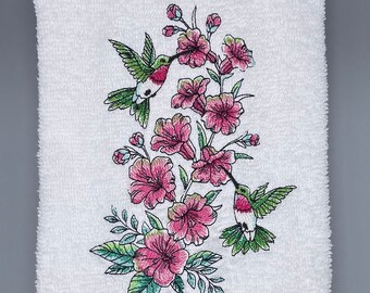 Hibiskus- och kolibriträdgårdsspray