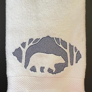 Woodland Bear Scene-Embossed