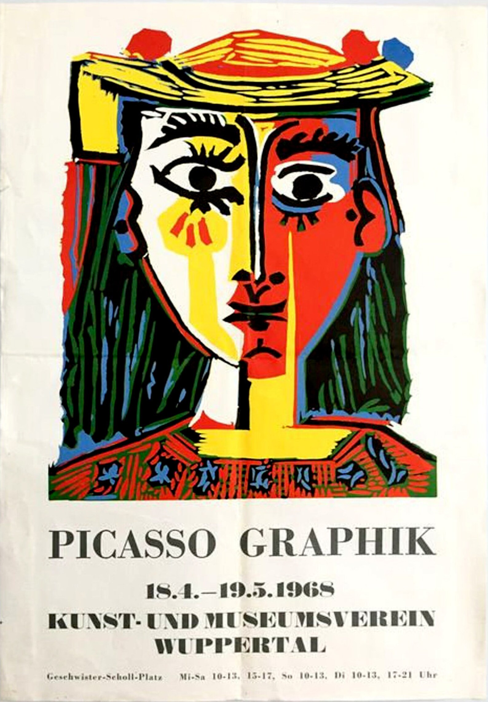 Original Vintage 1968 Pablo Picasso Gallery Exhibition Poster Etsy UK