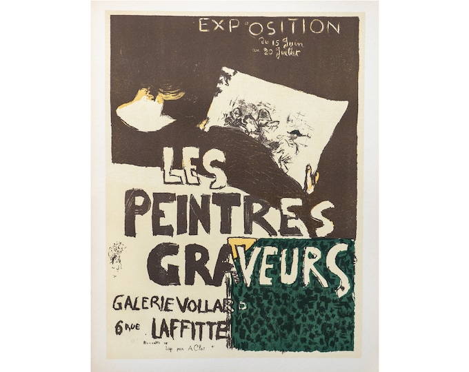 Original Vintage 1890er Jahre Pierre Bonnard Les Peintres Graveurs - Belle Epoque - Francophile - l'Affiche Poster 1950er Jahre Lithographie Druck