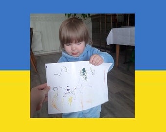 Ukraine Instant download digital file pray stay ukrainian artist painting children drawings Stand for Ukraine pray  Ukraine printable photo