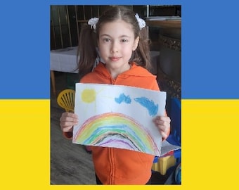 Ukraine Instant download digital file Ukraine shops emotional ukrainian children drawings artist painting stand for Ukraine pray for Ukraine