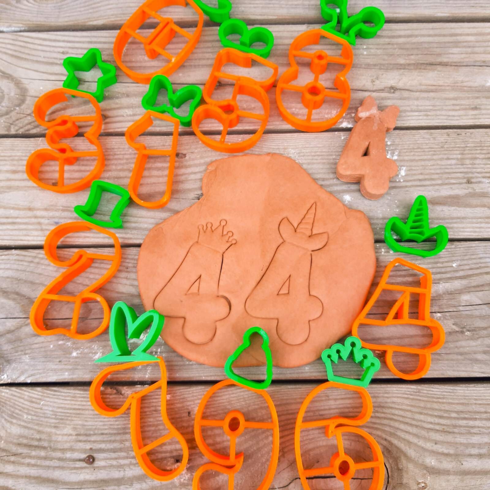Number Cookie Cutters Full Set 09 Number Cookie Cutter Set Etsy