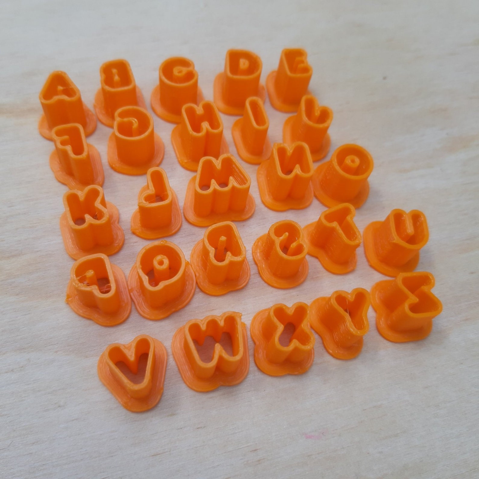 Alphabet cutters clay ABC cutters for fondant Mini tiny Etsy