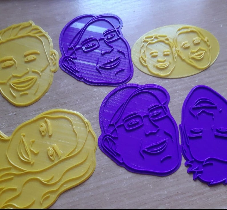 Custom face cookie cutters personalized cookie stamp cookie Etsy