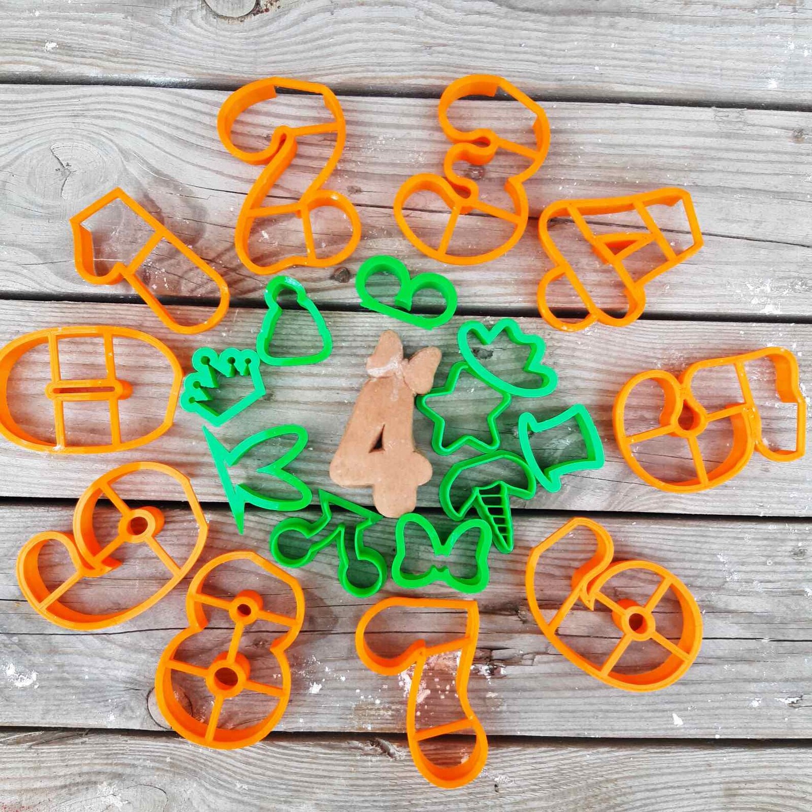 Number Cookie Cutters Full Set 09 Number Cookie Cutter Set Etsy