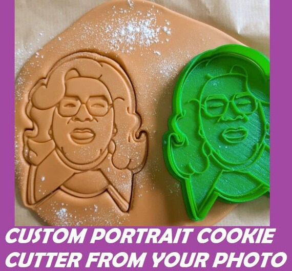 Custom Portrait Cookie Cutter Face Cookie Cutter Etsy