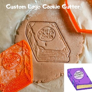 Custom Logo Cookie Cutter From Your Logo, Branded Cookie Stamp for Business Use, Corporate Gift for Clients and Small Business Owners