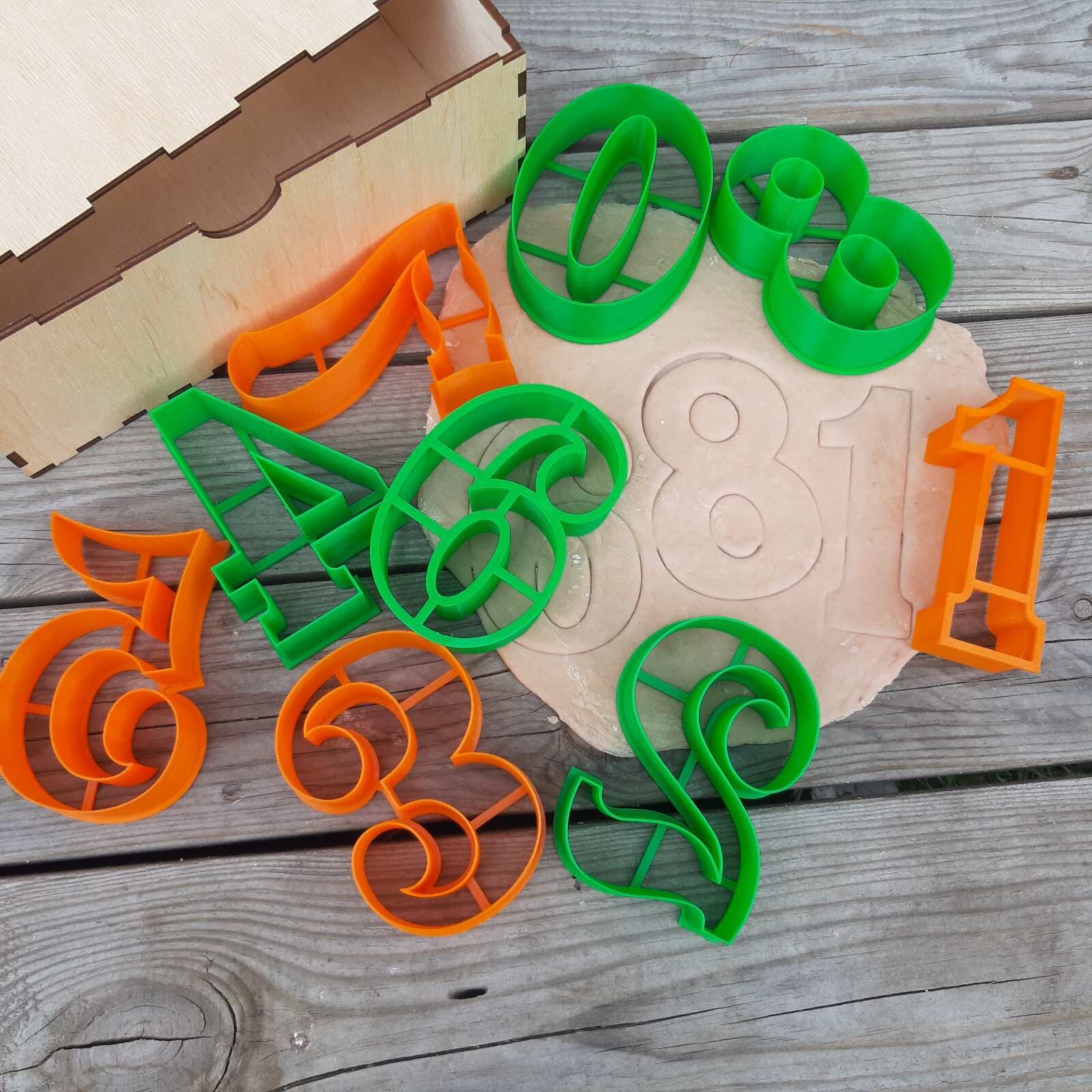 Numbers cookie cutter Numbers full set 09 Classic numbers Etsy