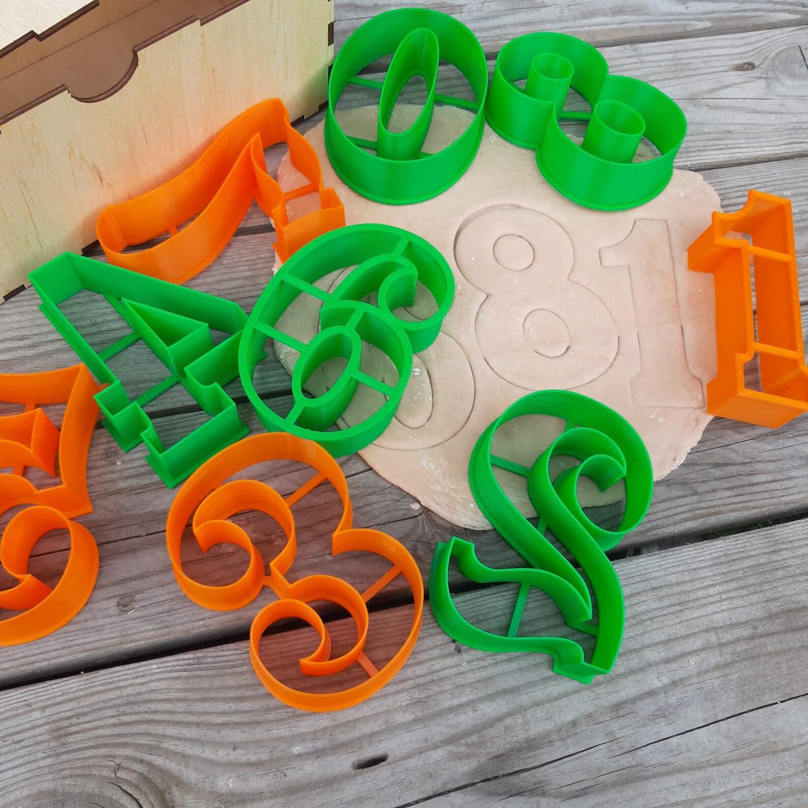 Numbers cookie cutter Numbers full set 09 Classic numbers Etsy