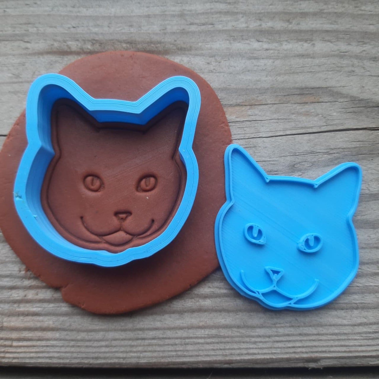 Cat Cookie Cutter Cat Face Cookie Cutter Cat Treats Cat Etsy