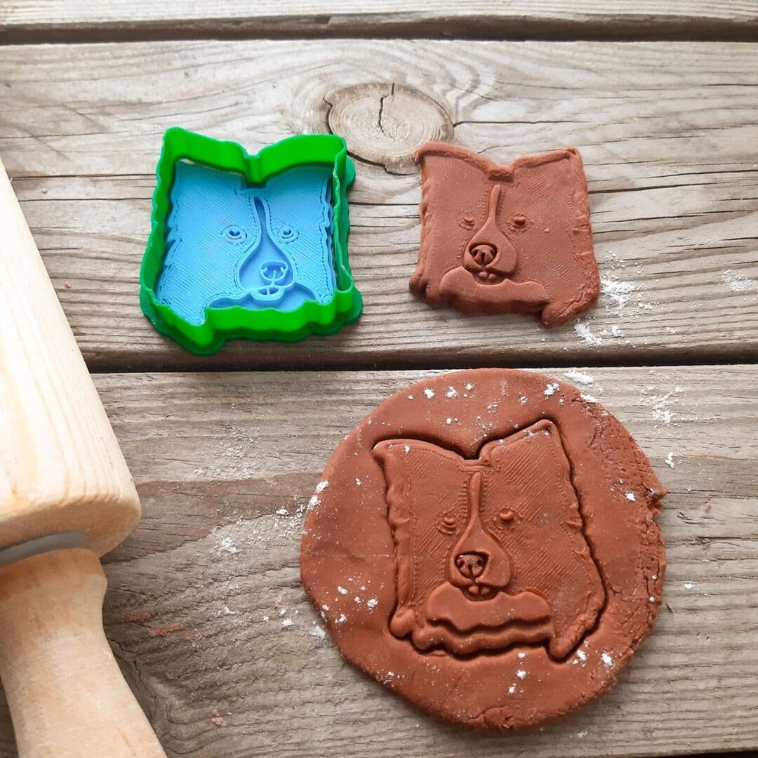 Border Collie Cookie Cutter Border Collie Mom Gift Dog Face Etsy