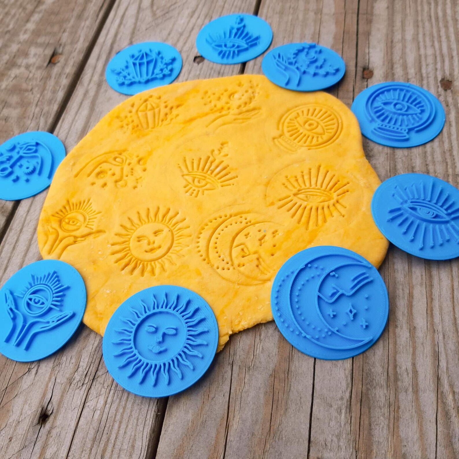 Polymer Clay Boho Stamp Bohemian Stamp Polymer Clay Art Etsy