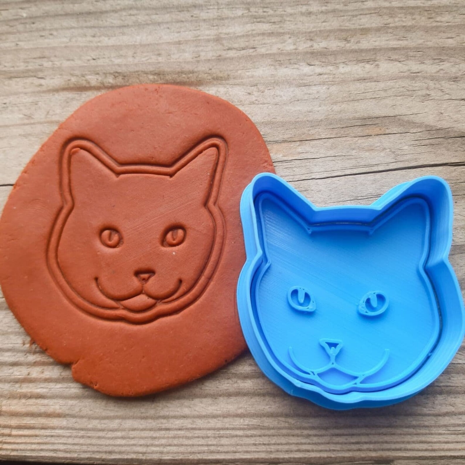 Cat Cookie Cutter Cat Face Cookie Cutter Cat Treats Cat Etsy
