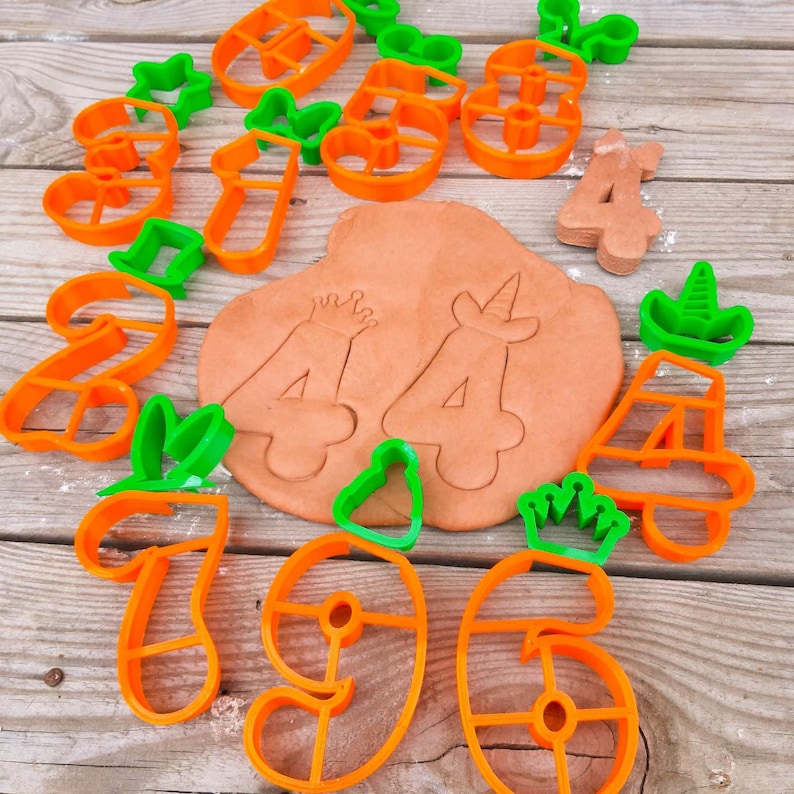 Number Cookie Cutters Full Set 09 Number Cookie Cutter Set Etsy
