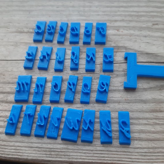 2 Sets of Letter Diy Craft Letter Number Polymer Stamp Pottery Stamps For  Clay