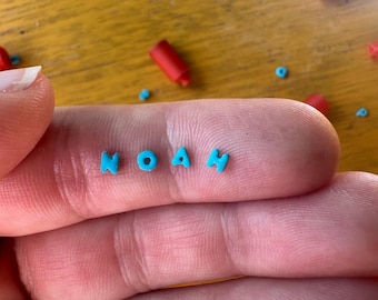 Precision Micro Alphabet Stamp Set, Ultra Small Letter Cutters for Clay and Fondant, Clean Detail Mini Letters