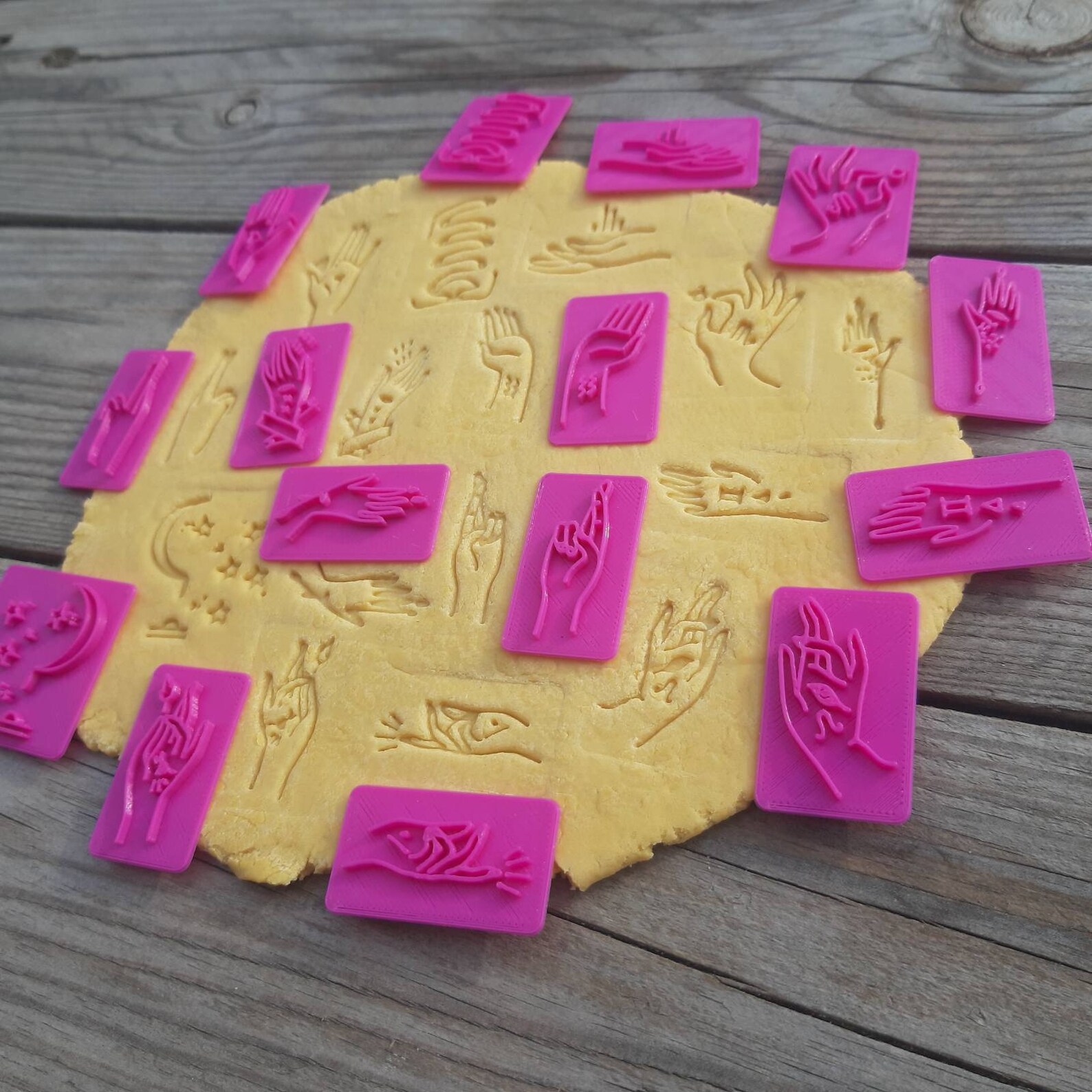 Abstract hand embosser stamp palm bohemian stamp embosser Etsy