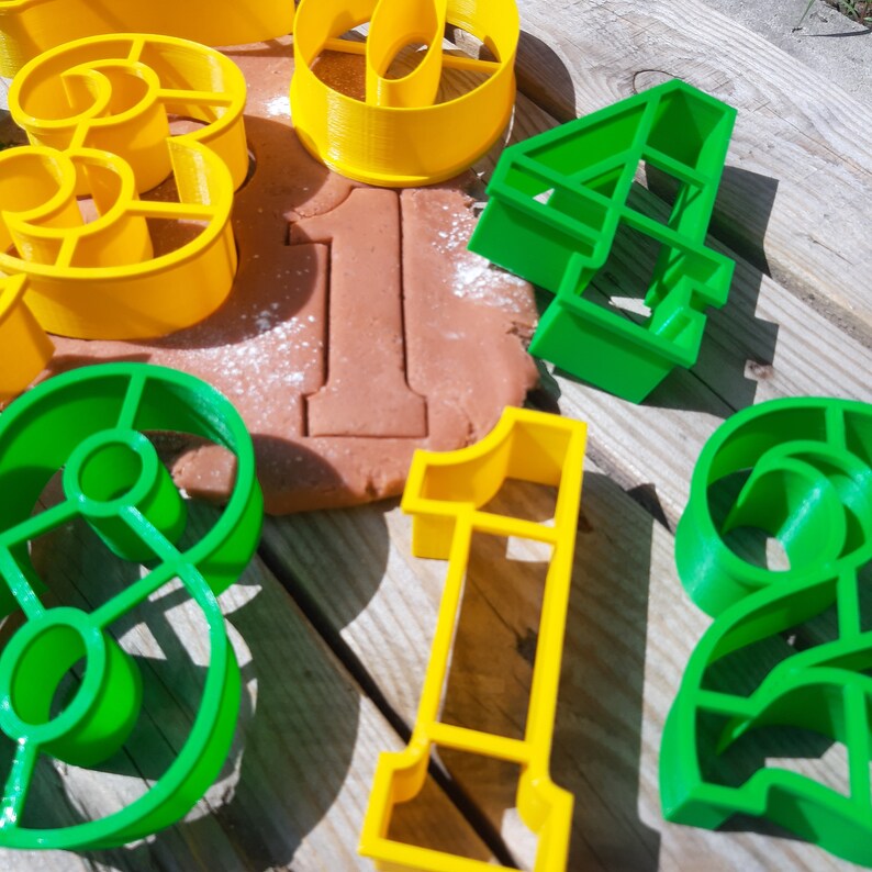 Extra Large Number Cookie Cutter Set Numbers Full Set 09 Etsy