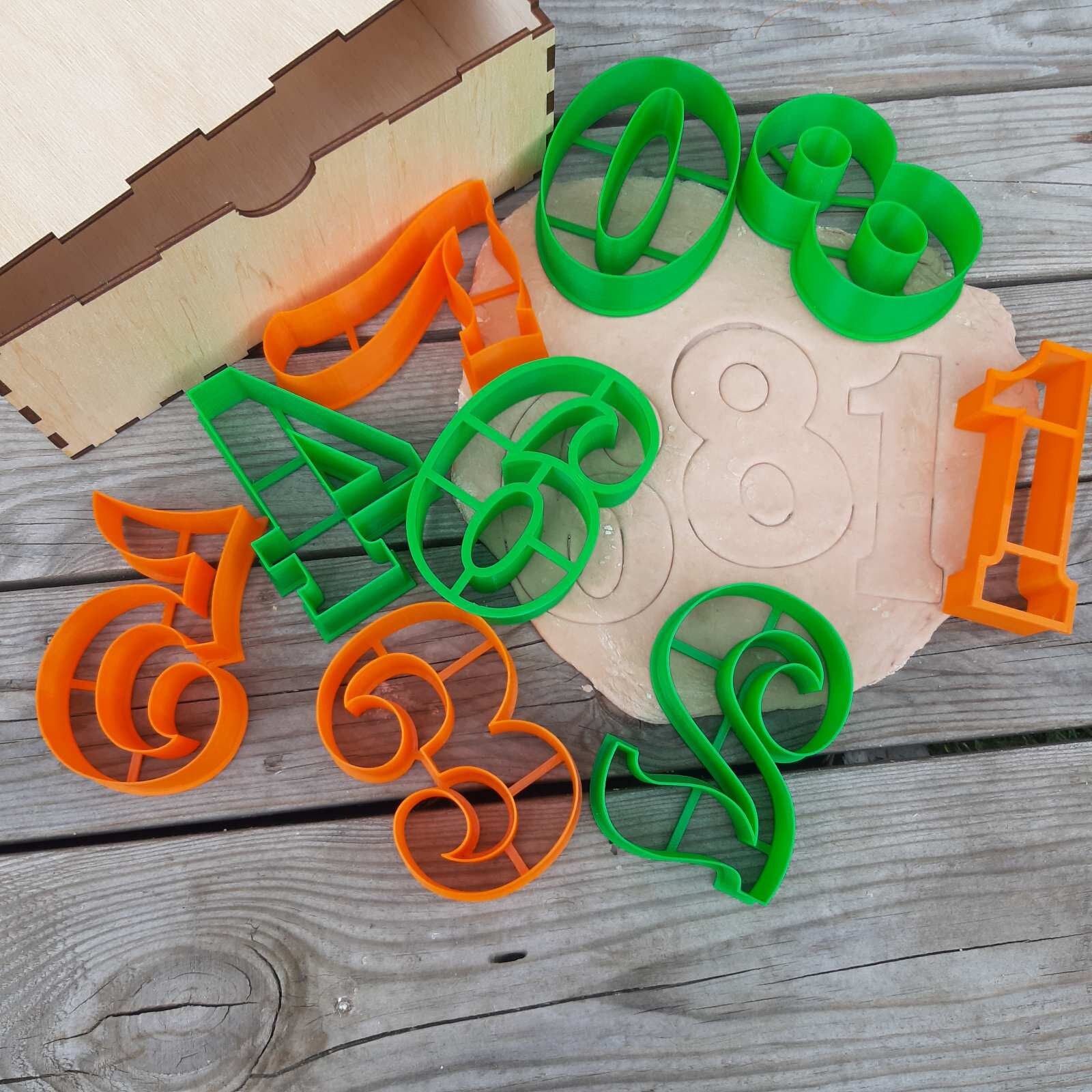 Numbers cookie cutter Numbers full set 09 Classic numbers Etsy