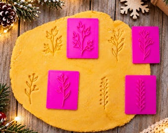 Botanical Clay Texture Stamps, Floral & Leaf Embossers for Polymer Clay Jewelry Makers
