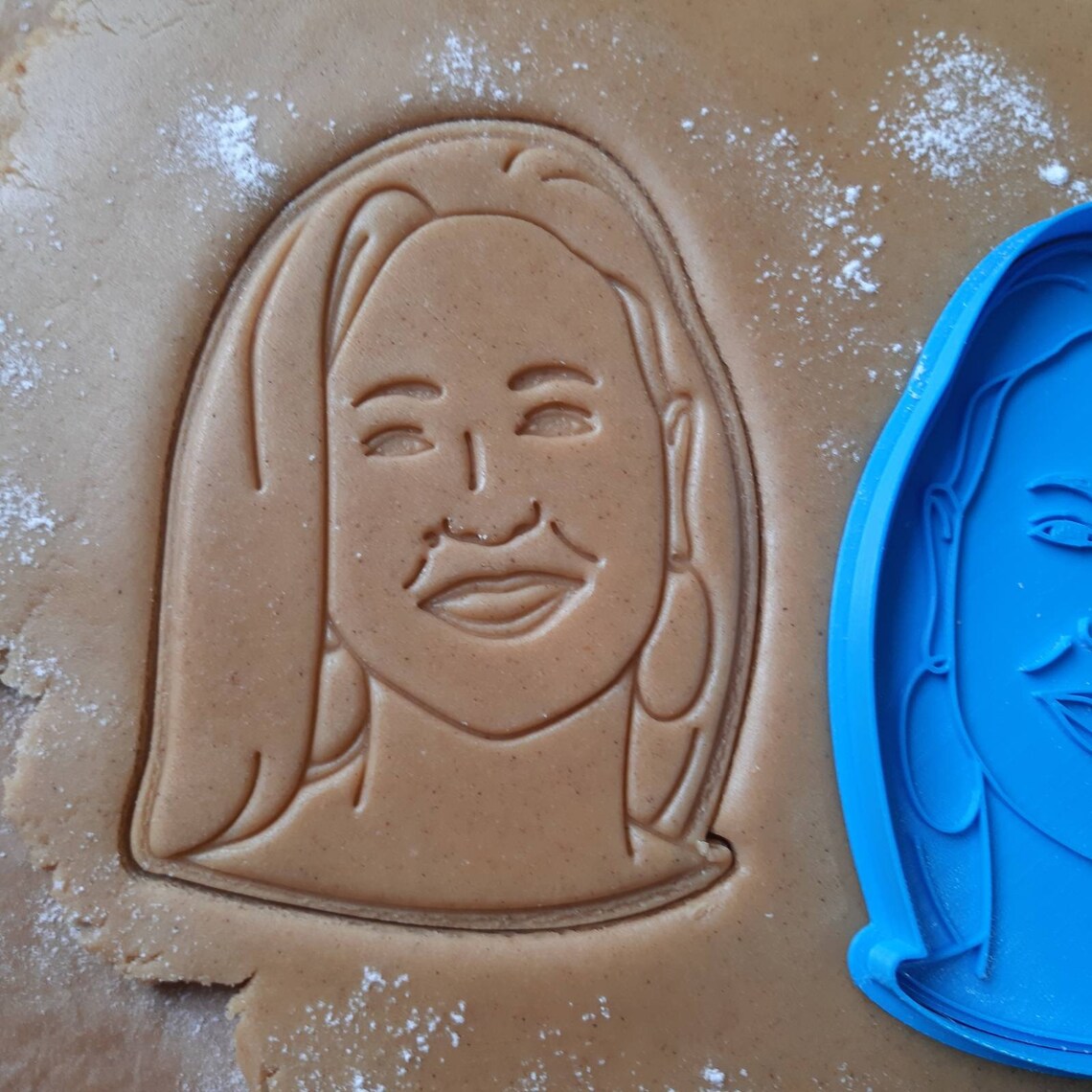 Custom selfie portrait cookie cutter Your face on cookie Etsy