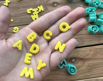 Mini Letter Cutters for Funny Words, Polymer Clay Alphabet Set, Tiny Letter Cutters, DIY Craft Tools