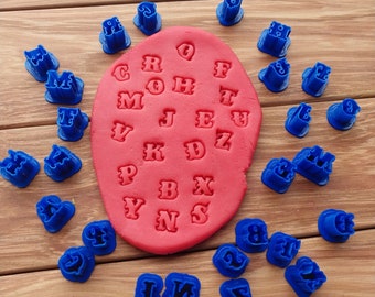 alphabet clay cutter, letter clay cutters, small alphabet mastic cutters for decorating cake cupcake, alphabet cutter, tiny fondant letter